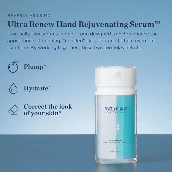 BNIB-Beverly Hills MD Ultra Renew Hand Rejuvenating Serum-Full Sz MSRP $110 - Picture 1 of 7